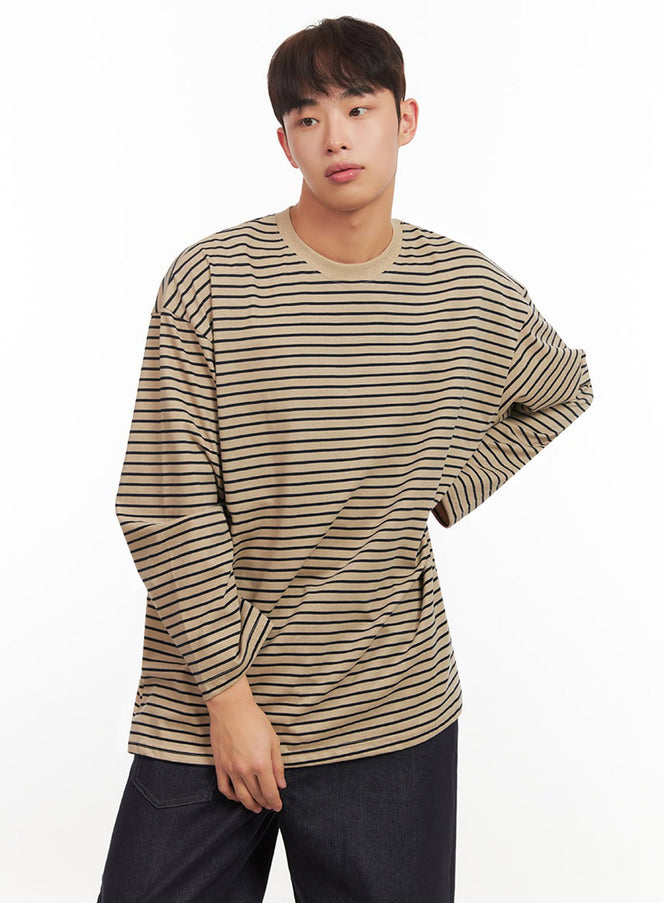 Men's Striped Oversized T-Shirt IF517