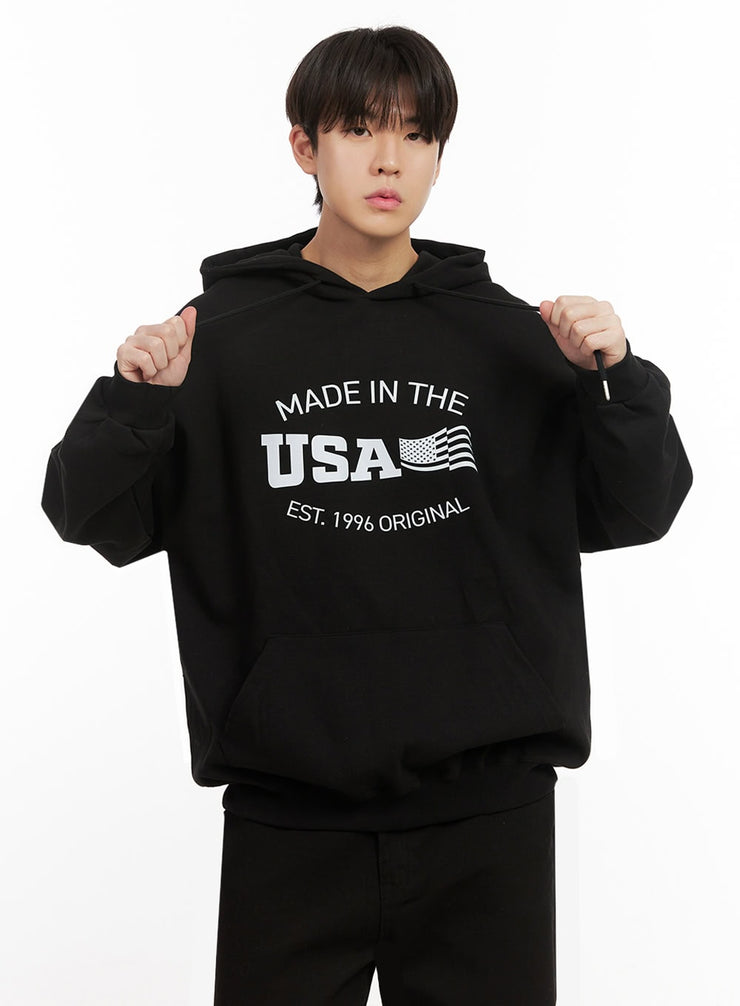 Men's Oversized Graphic Sweatshirt IJ517