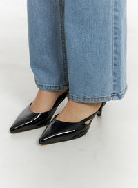 buckled-slingback-heels-cm420 / Black
