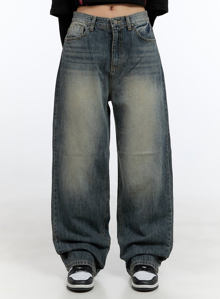 poppy-retro-wash-baggy-jeans-cs410 / Blue