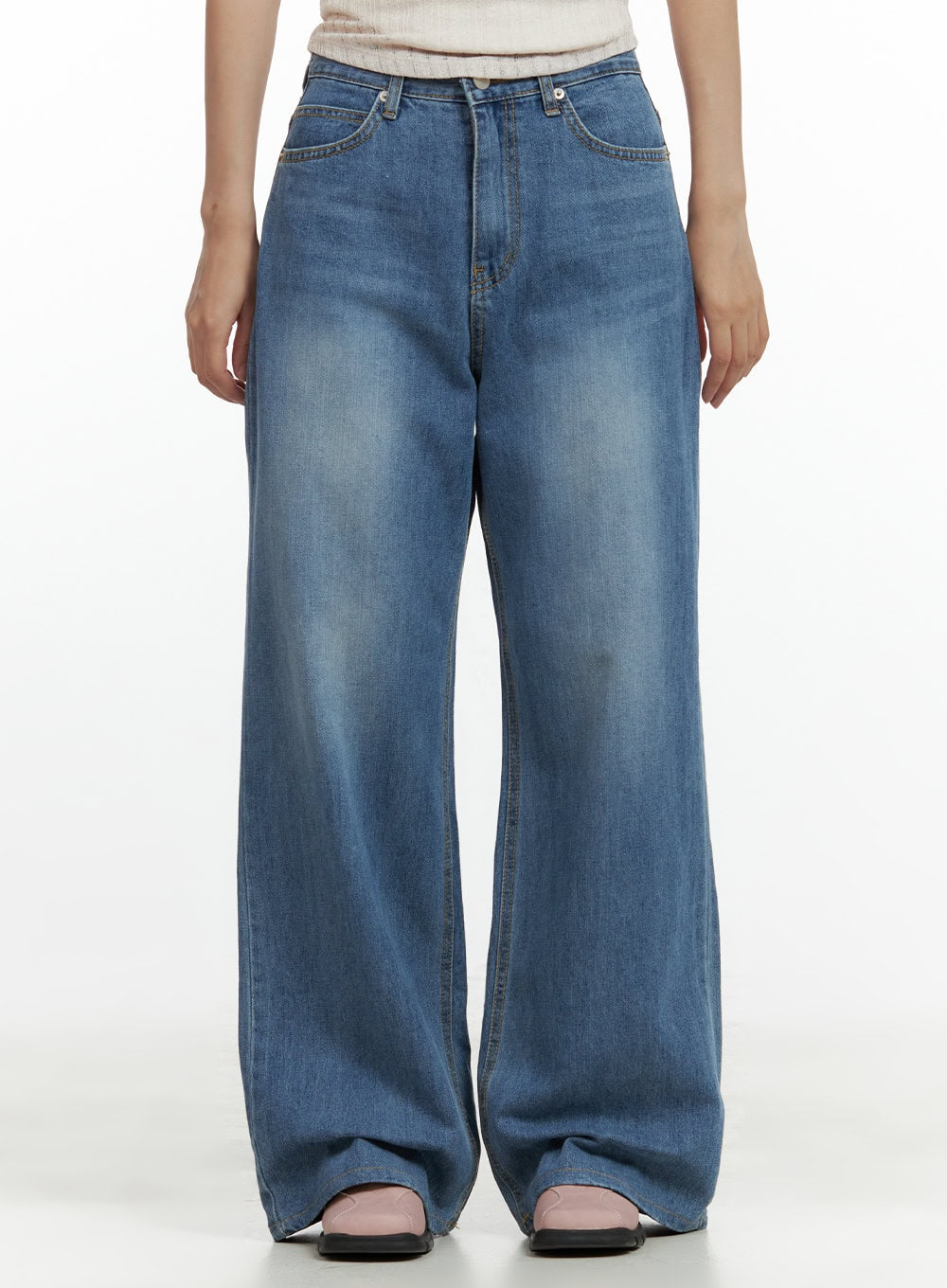 denim-baggy-fit-jeans-cu420 / Blue