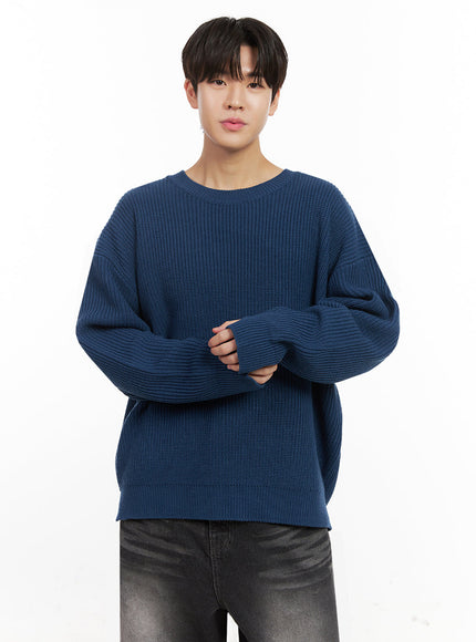 mens-loose-fit-sweater-ij517 / Blue