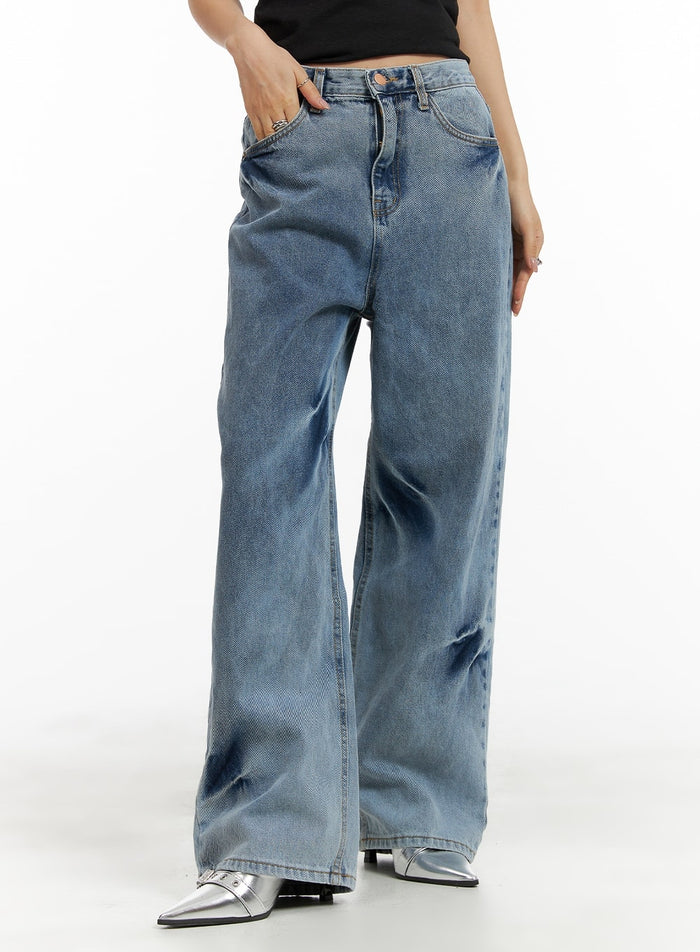 bootcut-wide-leg-jeans-cm422 / Blue