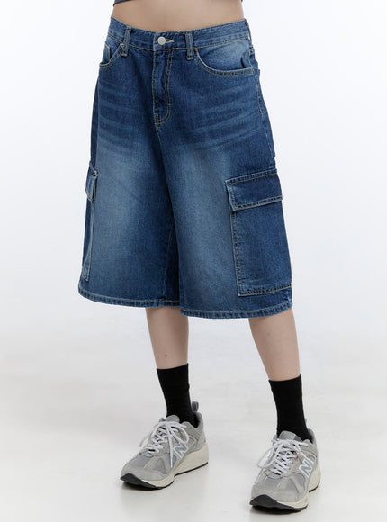 zia-baggy-cargo-jorts-cg413 / Blue