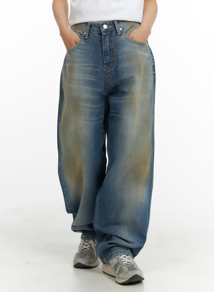vintage-washed-baggy-jeans-cm426 / Blue