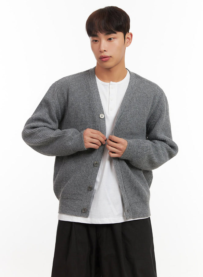 Men's Soft Knit Buttoned Cardigan IF521