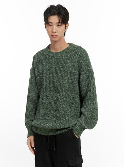 mens-softknit-loose-fit-pullover-id413 / Green