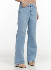 denim-dream-wide-fit-bootcut-jeans-oa419 / Light blue