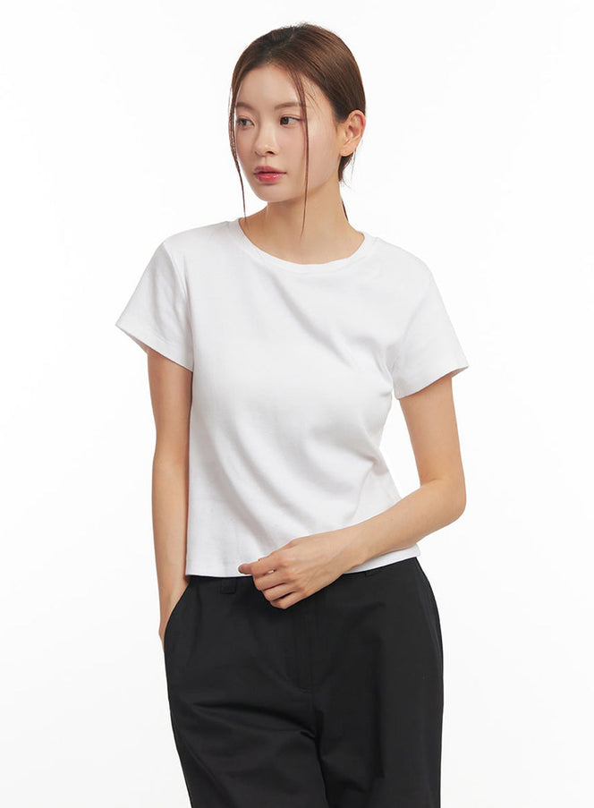 Basic Round Neck Tee IM513