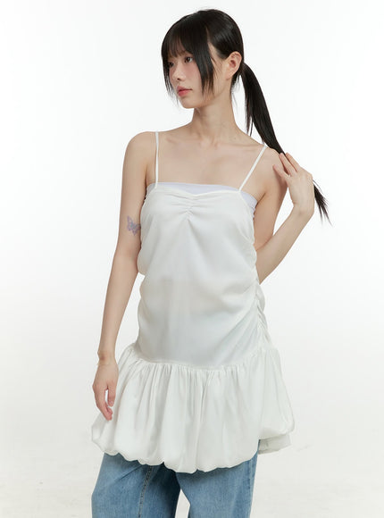 sweetheart-bubble-mini-dress-cg413 / White