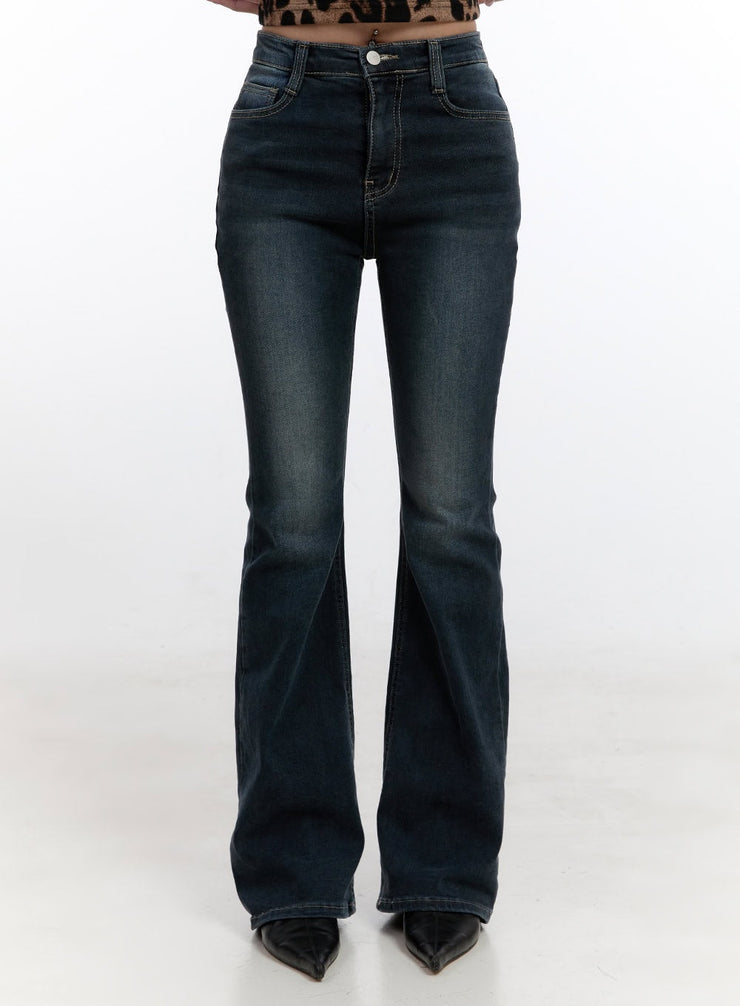 roxxi-slim-fit-indigo-dream-flared-jeans-cn422 / Dark blue