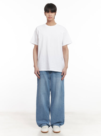 Men's Washed Relaxed-Fit Jeans IM519