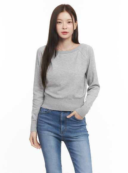 Essential Boat-Neck Sweatshirt CM511