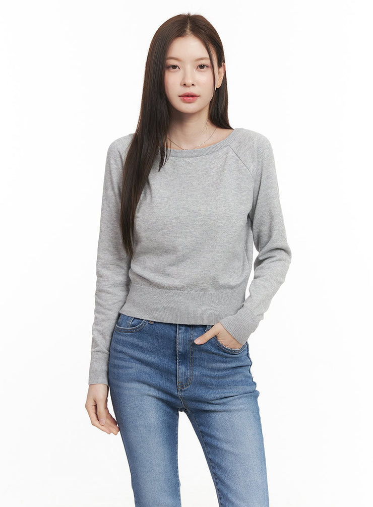 Essential Boat-Neck Sweatshirt CM511