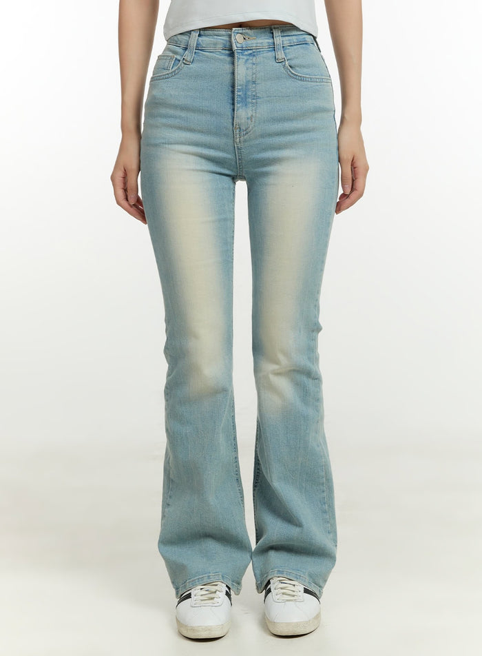 light-washed-bootcut-jeans-cu428 / Light blue