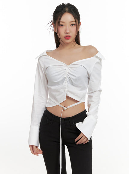 stylishelegance-shirt-cn428 / White