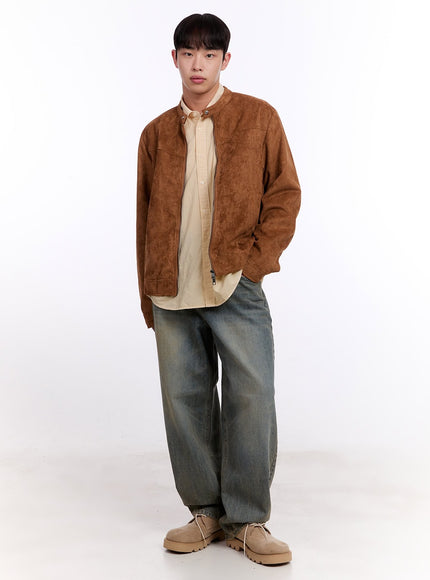 Men's Suede Biker Jacket IM512