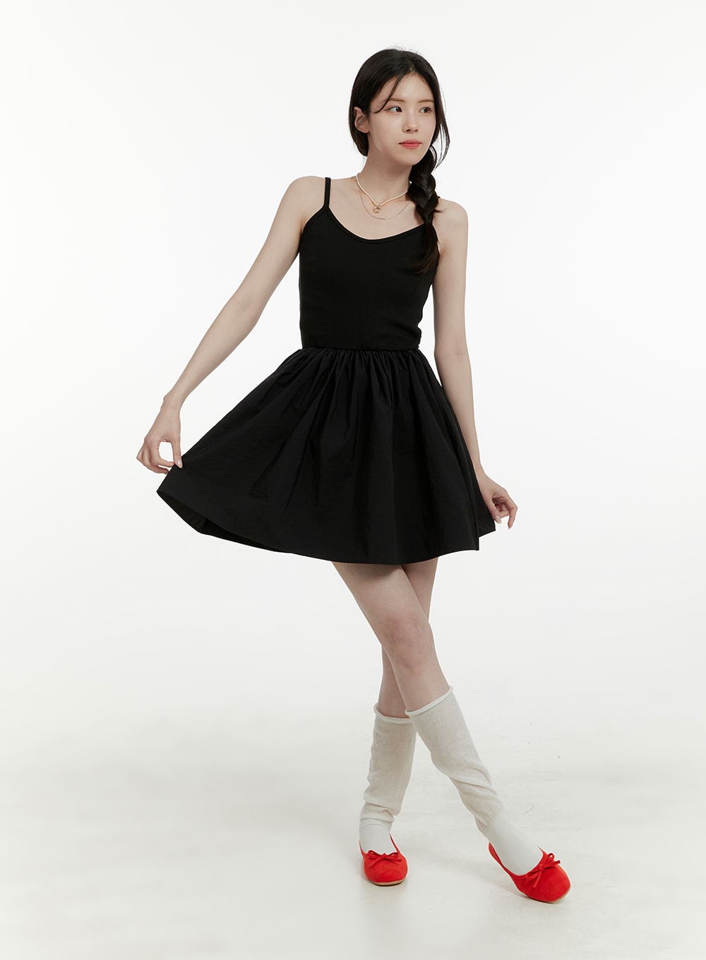flare-mini-sleeveless-dress-oa405