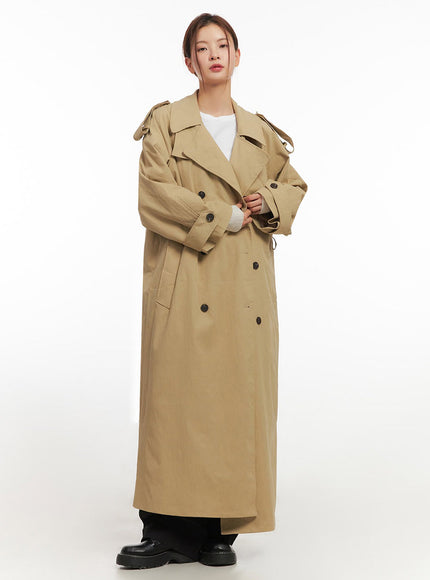 Chic Buckle Trench Coat IM513