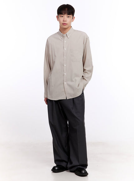 Men's Collared Long Sleeve Shirt IM512