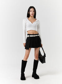 v-neck-collar-long-sleeve-crop-tee-cd322