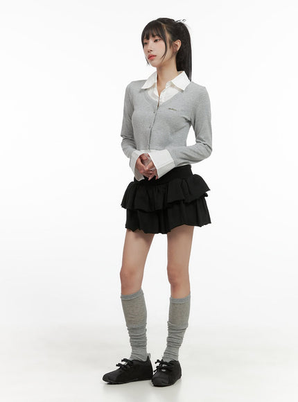 ruffle-banded-cotton-mini-skirt-cs403