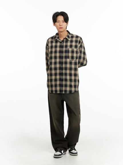 mens-checkered-buttoned-collared-shirt-ia402