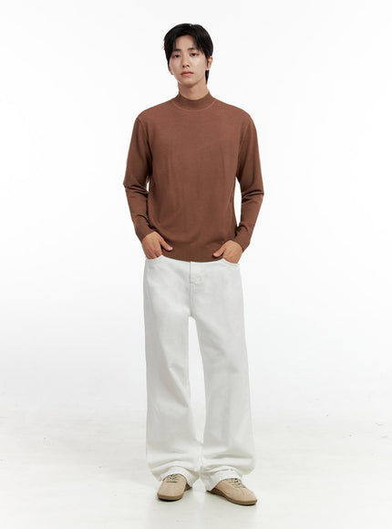 mens-classic-mock-neck-long-sleeve-shirt-in401