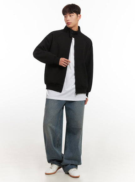 Men's Button-Neck Zip-Up Jacket IF517