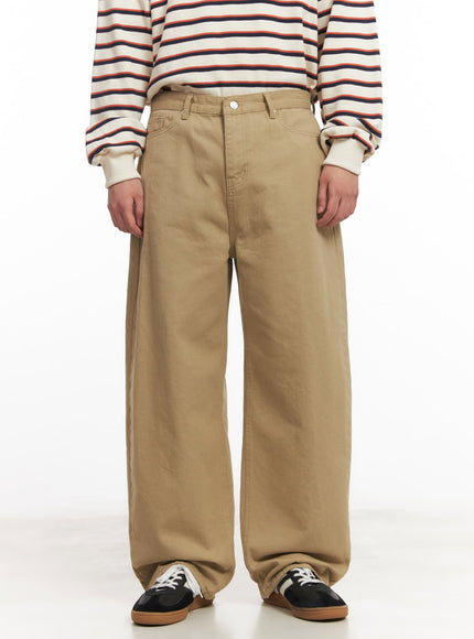 Men's Wide-Fit Cotton Pants IM514