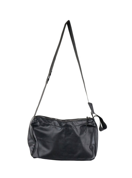 mens-solid-buckle-crossbag-il418 / Black