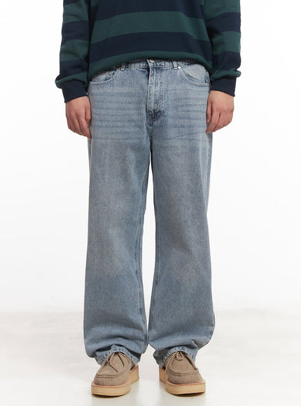 mens-washed-relaxed-fit-jeans-im514 / Ice blue