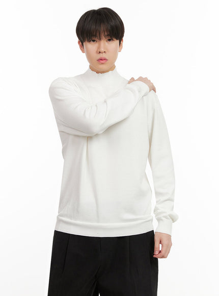 Men's Mock Neck Sweater IJ517