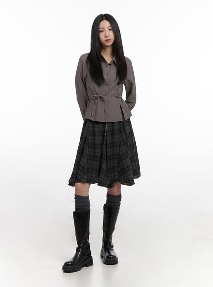 checkered-pleated-midi-skirt-cn426