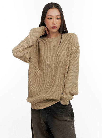 cozy-knit-oversized-sweater-co424 / Beige