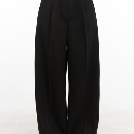 classic-pintuck-slacks-cj514 / Black