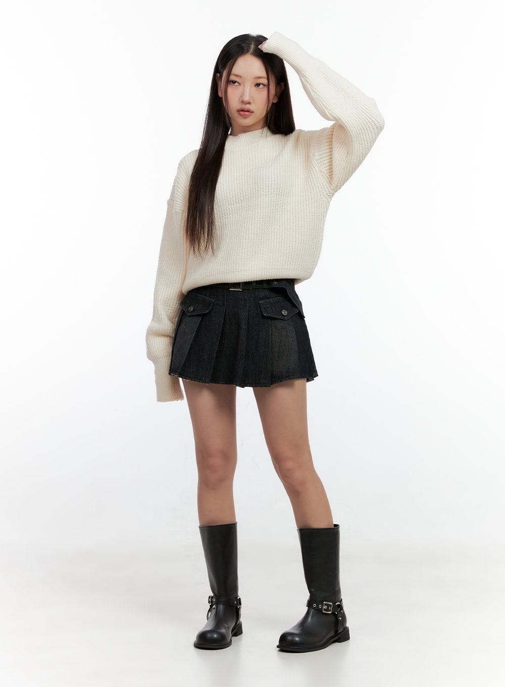 puff-sleeve-crop-sweater-cn401