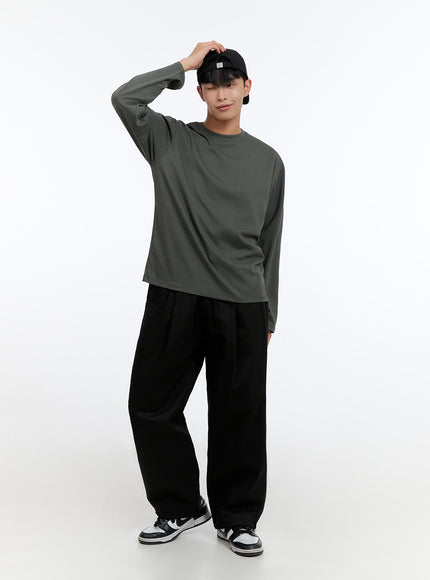 mens-basic-cotton-long-sleeve-t-shirt-dark-green-is412