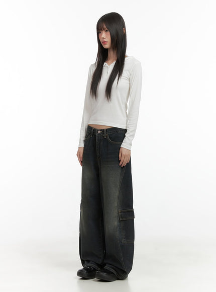 tess-wide-cargo-denim-pants-co410