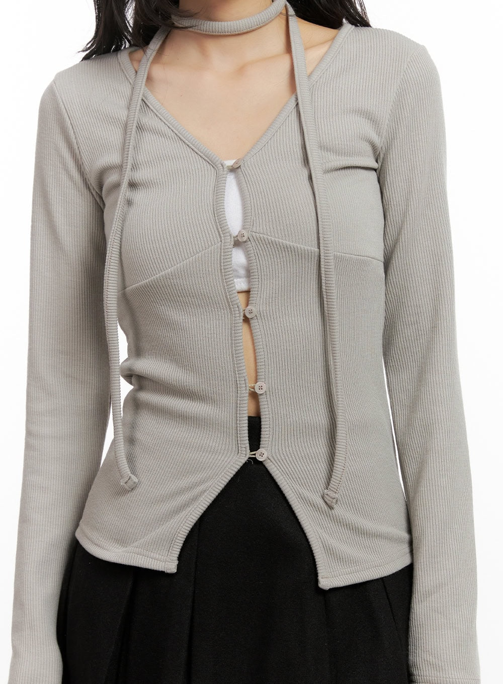 buttoned-v-neck-slim-fit-cardigan-cn416