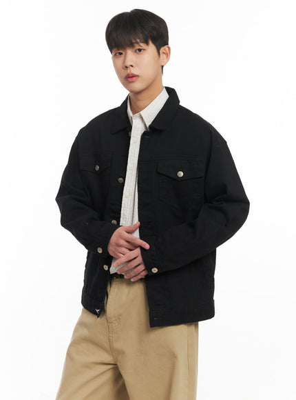 Men's Cotton Collared Jacket IM514