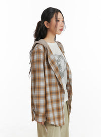 checkered-hooded-shirt-cm426