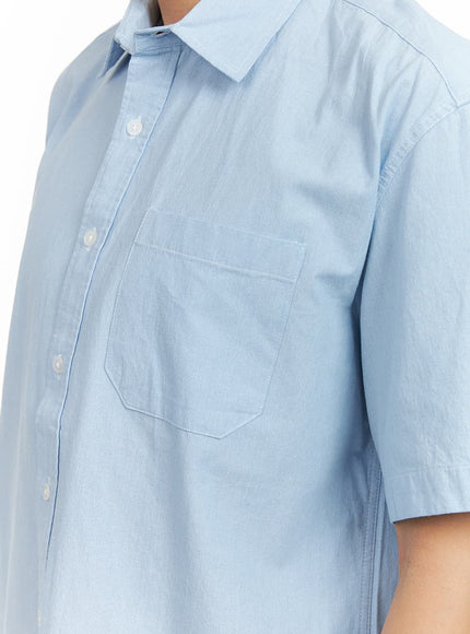 mens-denim-short-sleeve-buttoned-shirt-ia402