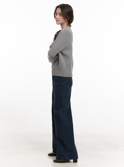 Jasmine Fleece-Lined Wide-Leg Jeans CJ515