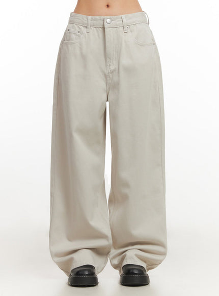 Comfy Cotton Wide-Leg Trousers IM513