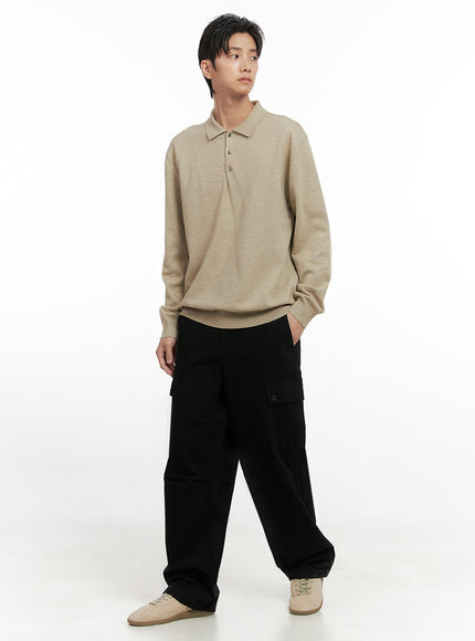 mens-wide-fit-cargo-pockets-cotton-pants-id413