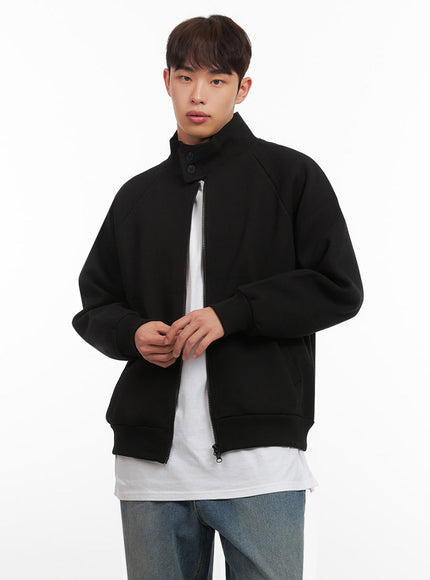 Men's Button-Neck Zip-Up Jacket IF517