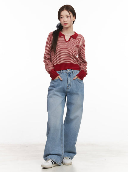 Kyli Washed Wide-Leg Jeans CM512