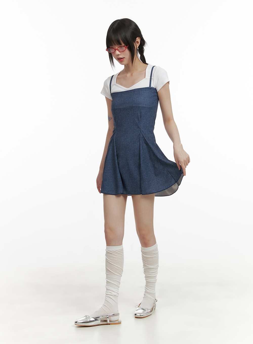 denim-sleeveless-mini-dress-cy414