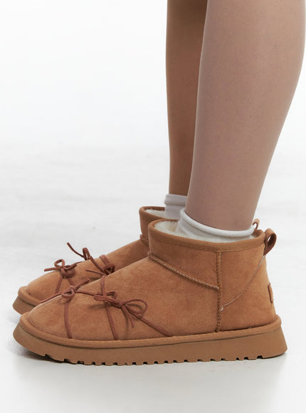 Ribbon-String Ugg Boots CJ514